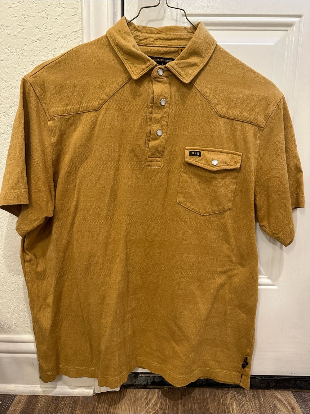 Howler Bro’s Men's Short-Sleeve Polo Shirt in Mustard